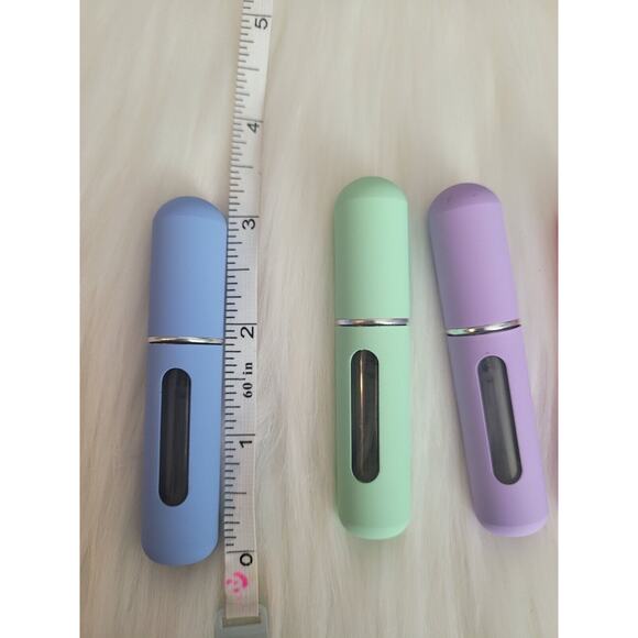Four Refillable Portable Mini Travel 5ml Perfume Spray Scent Bottles-New - Picture 4 of 4